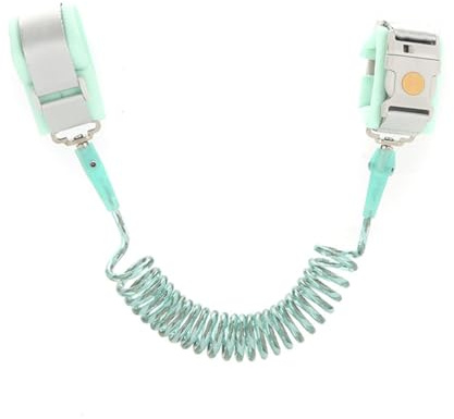 Eidyer Anti Lost Safety Wrist Link Belt, Children Harness Belt Safety Adjustable 1.5M/4.92ft Baby Toddler Reins Safety Strap Leash Walking Hand Belt Elastic Wire Rope Induction Whistle Lock