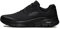 Skechers Arch FIT, Zapatillas Hombre, Black Textile Synthetic Trim, 39 EU