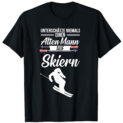 Ski Opa Skifahrer, die gerne Skifahren und Wintersport mögen Geschenk T-Shirt