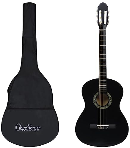 Jeu de guitare classique de débutant 12 pcs Noir 4 4 39