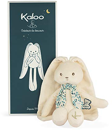 KALOO - Lapinoo - Pantin Lapin - Baby Plüsch Jersey und Strick - 25 cm - Farbe Creme - Sehr weiches Material - Geschenkbox - Ab Geburt, K969942