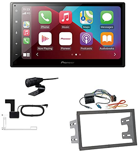 Pioneer SPH-DA160DAB 2-DIN Autoradio CarPlay Android Auto Bluetooth DAB USB passend für Volkswagen VW Passat 1996-2005 schwarz mit Quadlock