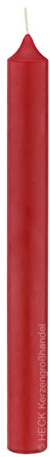Altarkerzen (10% BW Anteil) Lange schlanke (Bienenwachs Kerzen) Rot 250 x Ø 40 mm, 4 Stück, Kerzen mit Dornbohrung in RAL Kerzengüte Qualität