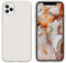 DOMAVER Liquid Silikon Hülle für iPhone 11 Pro, Handyhülle iPhone 11 Pro 5.8'' Case Ultra Dünne Rundumschutz mit Weichem Microfiber-Innenfutter Stoßfeste Kratzfest Schutzhülle, Beige