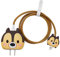 3D Cute Cartoon Charger Protector Case - Compatible for Apple 20W USB-C Power Adapter and Lightning Cable (Brown Squirrel)