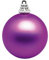 Deco Woerner Matte, lila Weihnachtskugeln aus Plastik, 15 cm Ø - 3 Stück