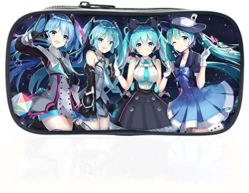 Federmäppchen, Babioms Miku Pen Bag Große Kapazität Briefpapier Organizer, Miku Bleistiftetuis für Studenten Jungen Mädchen Schreibwaren-Organizer, Make-up-Tasche
