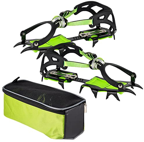 Anloximt Klettersteigeisen | Outdoor- aus Manganstahl mit hoher Dichte,Rutschfester Adventure Ice Gripper für den Einsatz in komplexen Outdoor-Umgebungen
