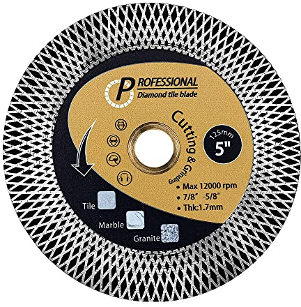 125mm Super Tile Cutting Disc Diamond Blade for Cutting and Grinding Granite Marble Porcelain Tiles