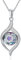 VONALA Evil Eye Necklace for Women Sterling Silver Evil Eye Pendant Purple Eye Necklace with Circle Crystal Luck Amulet Protection Evil Eye Jewelry Gift for Women Girls Daughter Mother