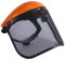 Colcolo Face Protection Lightweight with Steel Wire Mesh Good Ventilation Necessary Adjustable Headband for Gardening Logging, Orange