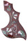 WUQIMUSC Schlagbrett für Akustikgitarre, Kolibri, Abalone, Schlagbrett (Shell Inlay)