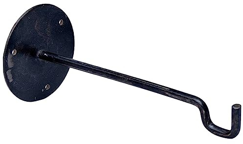 MACOSA TD15103 Wandhaken Eisen Grau-Braun Antik Metall 22 cm Garderobenhaken vintage Haken Dekohaken Kleiderhaken Jackenhaken Metallhaken Wandgarderobe