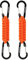 BRAVESHINE Karabiner Schlüsselanhänger Karabinerhaken mit Band, Carabiner Schlüsselanhänger Schlüsselband kurz mit Karabiner für Kinder Männer Frauen (2 Orange)