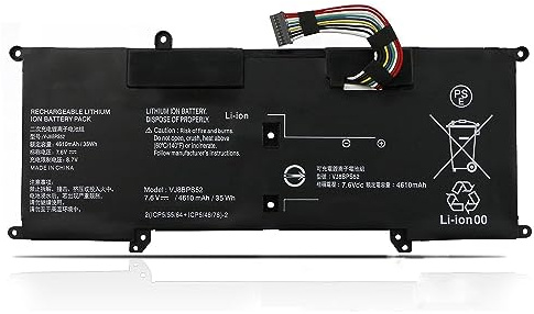 VJ8BPS52 V-J8BPS52 Laptop-Akku | Ersatz für Sony VAIO S11 S13 S14 SX12 SX14 VJPG11C11N VJS132C11W VJS132C11L VJS132C11N VJS132C11T VJS141C11L Serie(7.6V 35Wh)