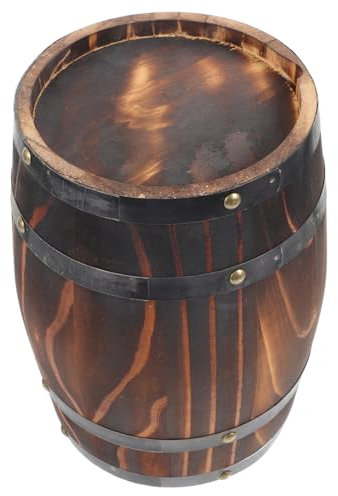 VINTORKY Eichenfass-Dekoration rustikale möbel bierfass Eimer aus Holzfässern Miniatur-Weinfass Blumentöpfe Ornament antikes Holzfass alternde Fässer Anlage kleines Holzfass Whiskey