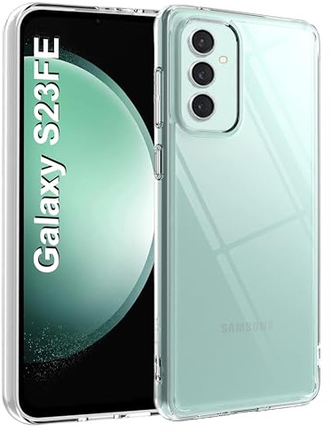 Case for Samsung Galaxy S23fe, Crystal Clear Ultra Slim Soft TPU Silicone Shockproof, Smartphone case, Anti-Scratch Samsung Galaxy S23fe phone Case Cover Clear