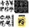 CHGCRAFT 4Pcs Dragon Silhouettes Laser Cutouts Decals Mason Jar Decor Ornaments Scrapbook Paper Cuts Jar Window Decals Glass Wall Art Mural Home Decorations