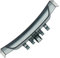 Masterpart Door Handle Black Compatible With Hoover Dynamic Next DXOA, WDXOA, DWFT Washing Machines