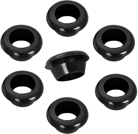 Qrity 9 Stück Gummitüllen, Elektrische Leiterdichtung Ring, Kabeldurchführung, zum Schutz von Drähten und Kabeln, ID 25mm Einbaudurchmesser 30mm