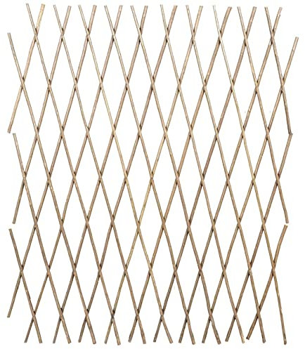 Kavolet Lot de 5 clôtures de jardin en lattis 180 x 90 cm Clôture pour chien Clôture d'étang Décoration de jardin
