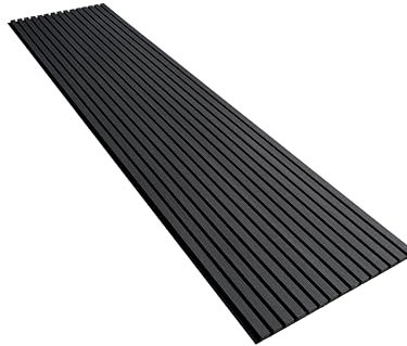 Display Guru Sturdy & Durable Wooden Slat Acoustic Wall Panels & Ceiling Panels with Fibre Sound Absorbing (4, Black Oak)