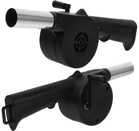 TINEASUR 2pezzi Soffiatore Per Barbecue Strumento Portatile Per Accendere e Picnic Facile Usare Design Antiscottatura All