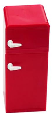 BESTonZON Refrigerador con Vista en Miniatura 1: 12 Miniatura Cosas en Miniatura refrigerador Miniatura Juguetes interactivos Juguetes niño Mini Nevera Juguete Mini Cosas el plastico Rojo