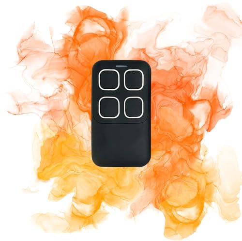 Hormann Compatible 4-Channel Garage Door Remote – LED Indicator – HSE-4-BS, HSE-2-BS, HSE-1-BS Replacement – Black