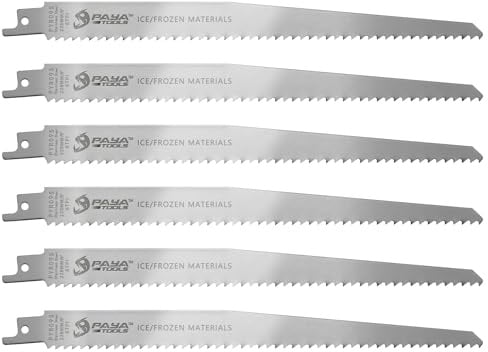 PAYA TOOLS Paquete de 6 hojas de sierra alternantes de acero inoxidable 6TPI de 9 pulgadas