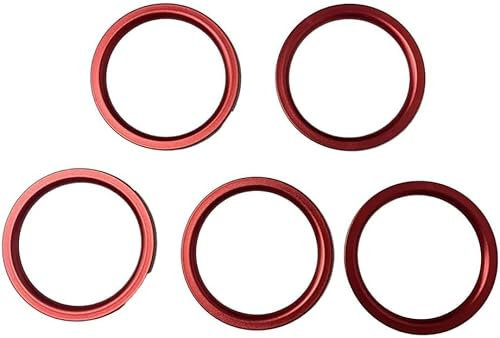 Auto Klimaanlage O-Ring, Reparatur Werkzeuge HNBR Dichtungen Sortiment Kit, Klimaanlagen-Auslass-Verkleidungsringe für Suzuki Vitara, 5 Stück Aluminiumabdeckungen für verbesserten Komfort
