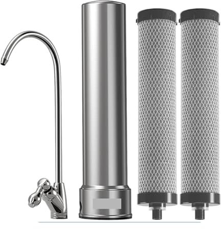 Cucina sotto il lavandino Purificatore filtro acqua potabile 5 in 1, di filtraggio in acciaio inossidabile 0,01um con rubinetto Sostituzione sottolavello