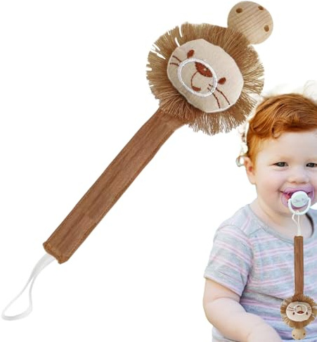 Schnuller-Clip-Halter – niedliche Schnuller-Clips für Kleinkinder in Tierform | Anti-Verlust-Schnullerband, Teether, Aufstoßtuch, Hippotuch, Babyhalterung