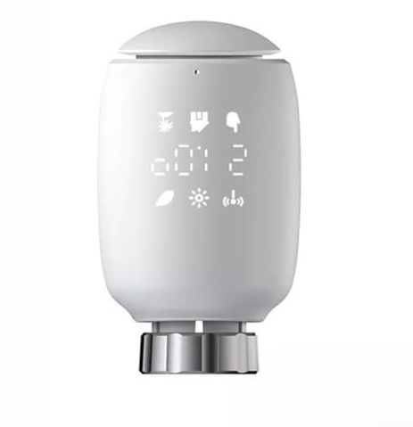 1/2/3/4 PCS for Zigbee Smart Radiator Thermostat, Smart Radiator Valve Compatible with for Alexa, Google Home, M30 x 1.5 mm For Energy-Saving(1 PACK)