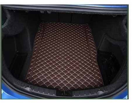 Schutz Kofferraum Auto Futter Für 3er F30 F34 F31 E90 E91 E92 E46 G20 1997-2020 Leder Kofferraummatte Teppich Cargo Liner(Black beige Wire)