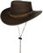 Scippis Townsville Lederhut Herrenhut Cowboyhut Westernhut Outbackhut (XL (60-61 cm) - braun)