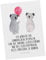 Mr. & Mrs. Panda Postkarte Koala Luftballon - Geschenk, Geburtstagskarte, Ansichtskarten, Geburtstag, Koalabär, Party, Ansichtskarte, Einladung