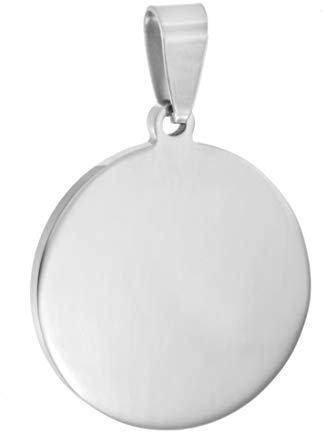 TEMPUS FUGIT. Placa de identificación o Emergencia Sanitaria para Grabar de Acero Inoxidable Brillante Antialérgico