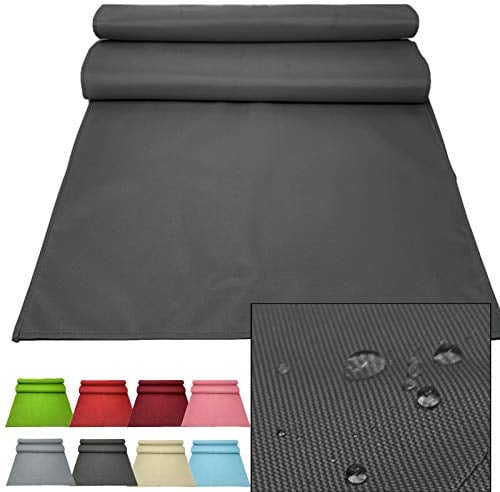 JEMIDI Outdoor Tischläufer 50x150cm Läufer Tischband wasserabweisend - Tischläufer Anthrazit
