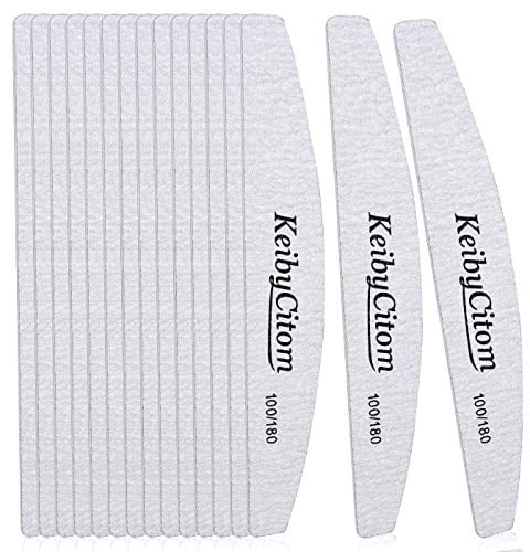 Nagelfeile 16 Stk-Professionelles Nagelfeilenset Doppelseitig 100/180 Grit Emery Board Maniküre-Werkzeuge Für die Nagelpflege und das Styling