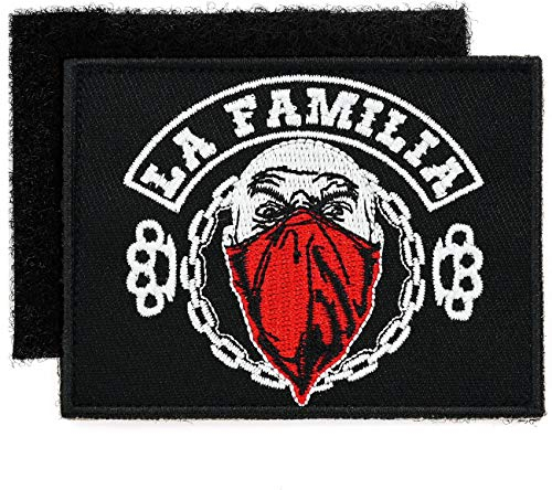 Spaß Kostet Klett Aufnäher gestickt La Familia FCK Worldwide mit Patch Rückseite Gegenstück