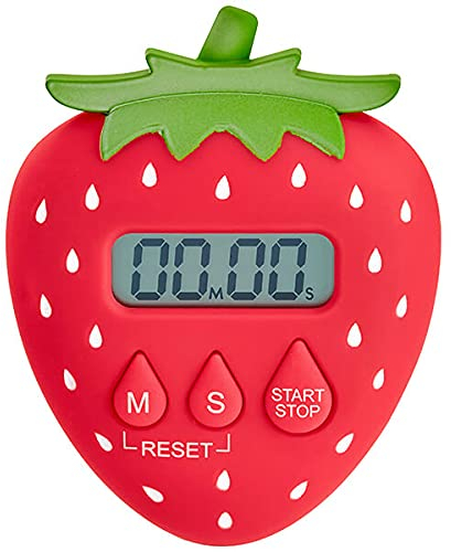 Judge Strawberry Electronic Kitchen Timer Digital Cooking Timer with LCD Display (Batteries Included)