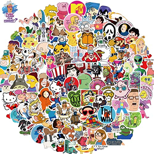 Aufkleber Sticker Pack 201 Graffiti wasserdichte Vinyl-Aufkleber-Set für Autos Motorräder Skateboard Gepäck Laptop-Aufkleber Erwachsene Jugendliche
