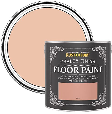 Rust-Oleum Pink Scratch-Resistant Floor Paint in Matt Finish - Coral 2.5L