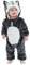 TMEOG Unisex Baby Romper Cute Warm Hase Stich Tier Lange Ärmel Reißverschluss Verdickte Fleece Herbst-Winter Kinderkleidung (6-12 Monate, A- Dunkelgrauer Husky)