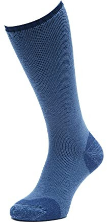 Peter Storm Men's Wellington Boot Socks with Elasticated Binding, Men's Wellie Socks, Men's Longer Length Boot Socks, Navy, L