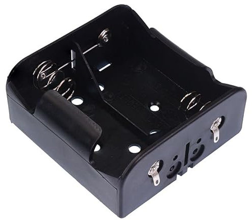 D x 2 Open Style Battery Holder Case with Solder Lug Terminals