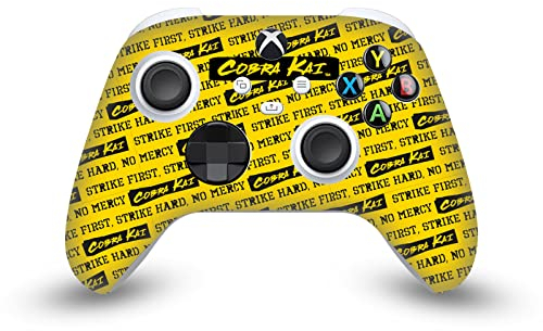Head Case Designs Offizielle Cobra Kai Logo Ikonisch Vinyl Haut Gaming Aufkleber Abziehbild Abdeckung kompatibel mit Xbox Series X/S Controller