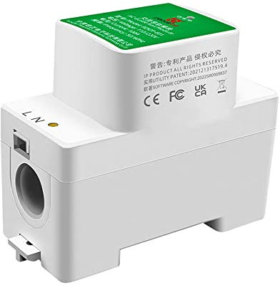 KAMAF Intelligenter einphasiger WLAN-Stromzähler 35 mm DIN-Schieneninstallation Spannungs- und Stromzähler BT-Verbindung Smartphone Dual APP Fernsteuerung Kompatibel mit Android iOS-System