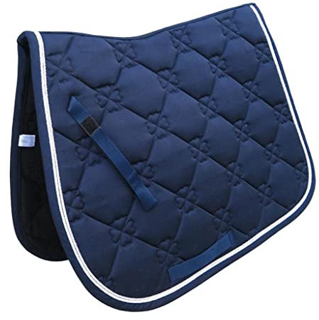 Folpus Stoßdämpfendes Baumwoll Sitzpolster für Westernsättel Unique Wrinkle, Blau